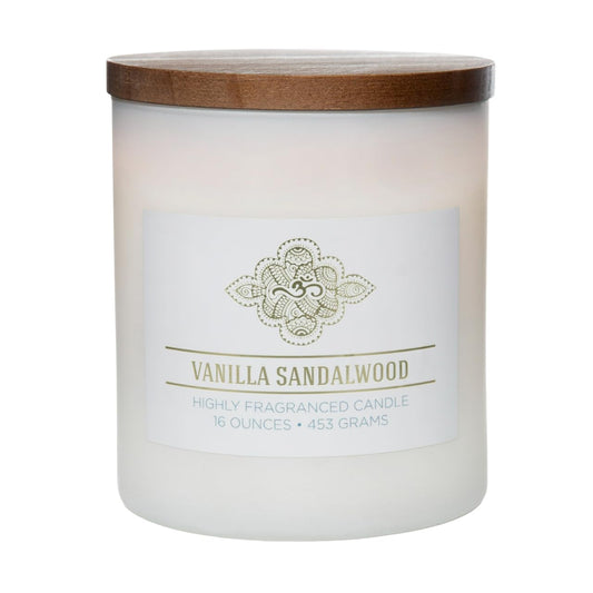 Vanilla Sandalwood Scented Jar Candle | 16oz